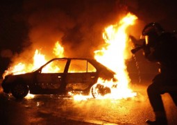 В Волжске сгорел автомобиль