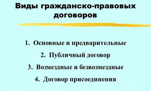 Гражданско-правовой договор