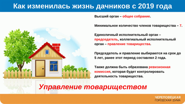 изменения в 2019 году в законе о садоводствах