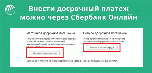 Внести досрочный платеж по кредиту можно через Сбербанк Онлайн, операция будет произведена мгновенно 