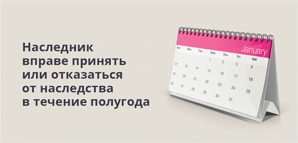 Наследник вправе принять или отказаться от наследства в течение полугода