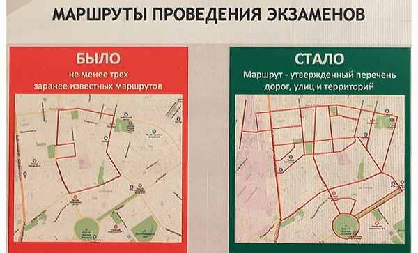 Изменения в проведении экзамена ГИБДД